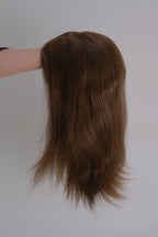 SilkCraft Wigs | Korean Lace & Poly Edge Topper | 16″ Brazilian Hair | 130% Medium Density