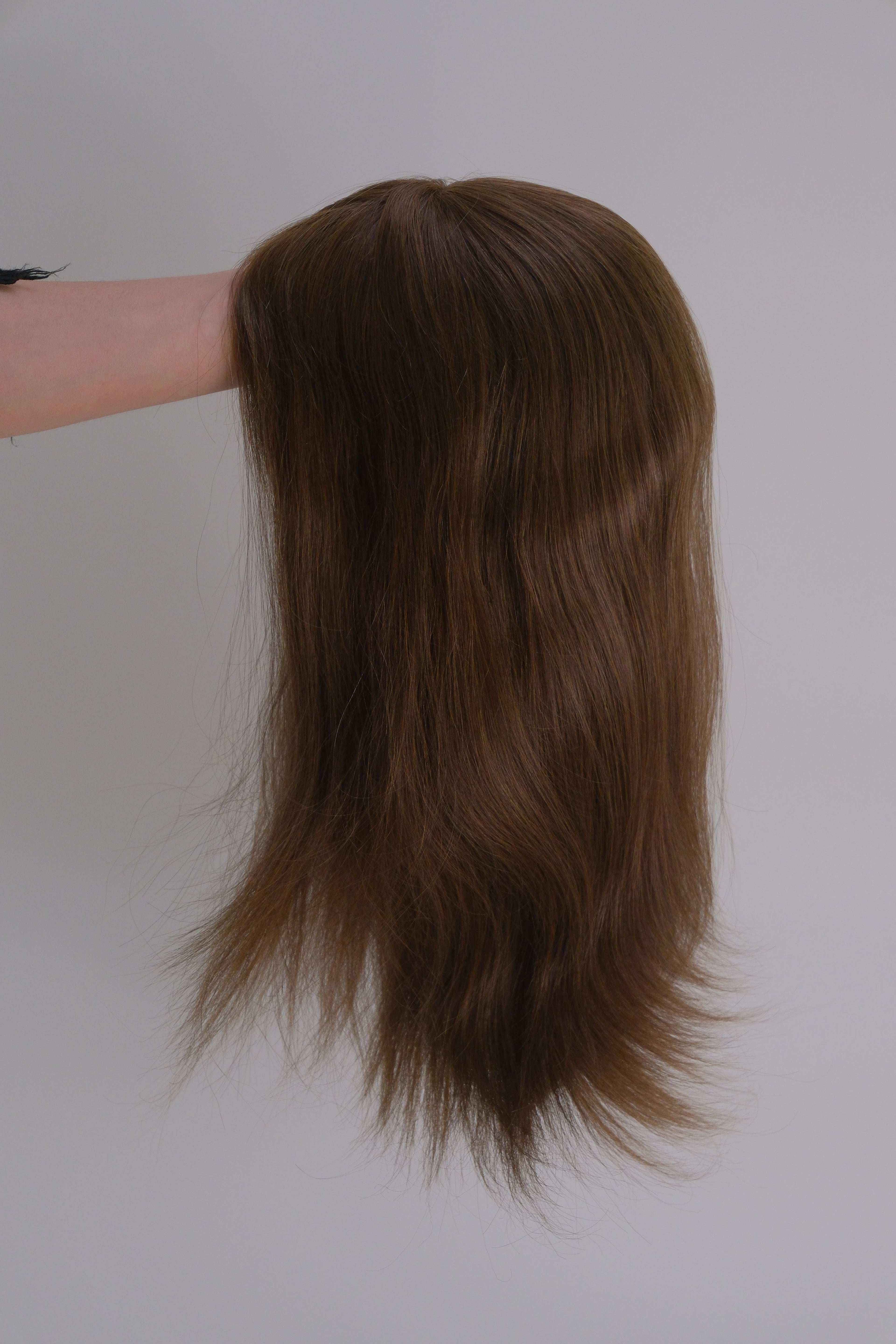 SilkCraft Wigs | Korean Lace & Poly Edge Topper | 16″ Brazilian Hair | 130% Medium Density