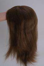 SilkCraft Wigs | Korean Lace & Poly Edge Topper | 16″ Brazilian Hair | 130% Medium Density