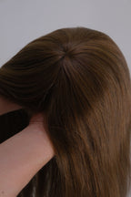 SilkCraft Wigs | Korean Lace & Poly Edge Topper | 16″ Brazilian Hair | 130% Medium Density