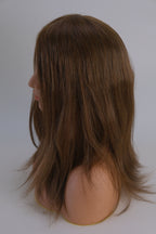 SilkCraft Wigs | Korean Lace & Poly Edge Topper | 16″ Brazilian Hair | 130% Medium Density