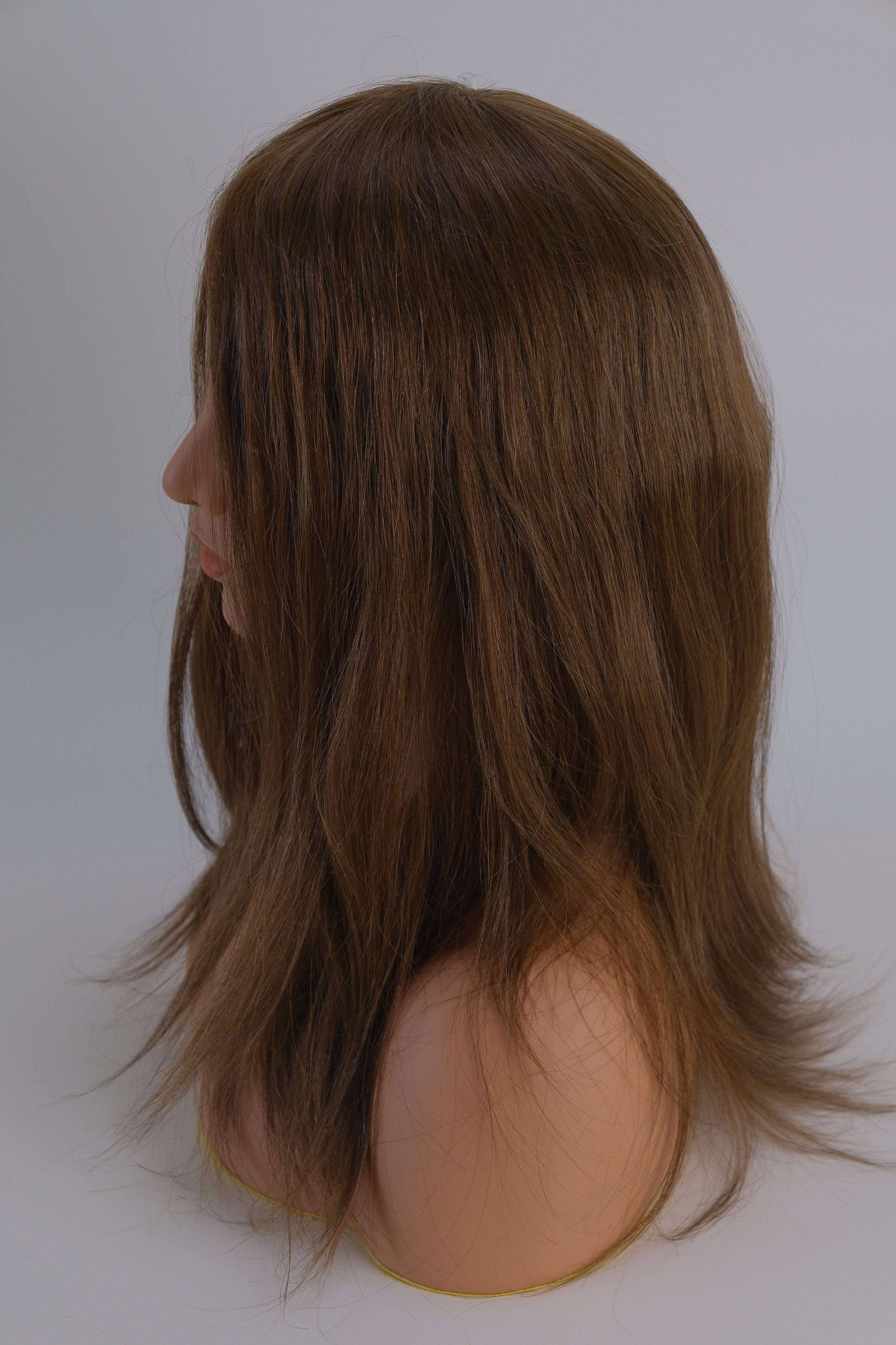 SilkCraft Wigs | Korean Lace & Poly Edge Topper | 16″ Brazilian Hair | 130% Medium Density