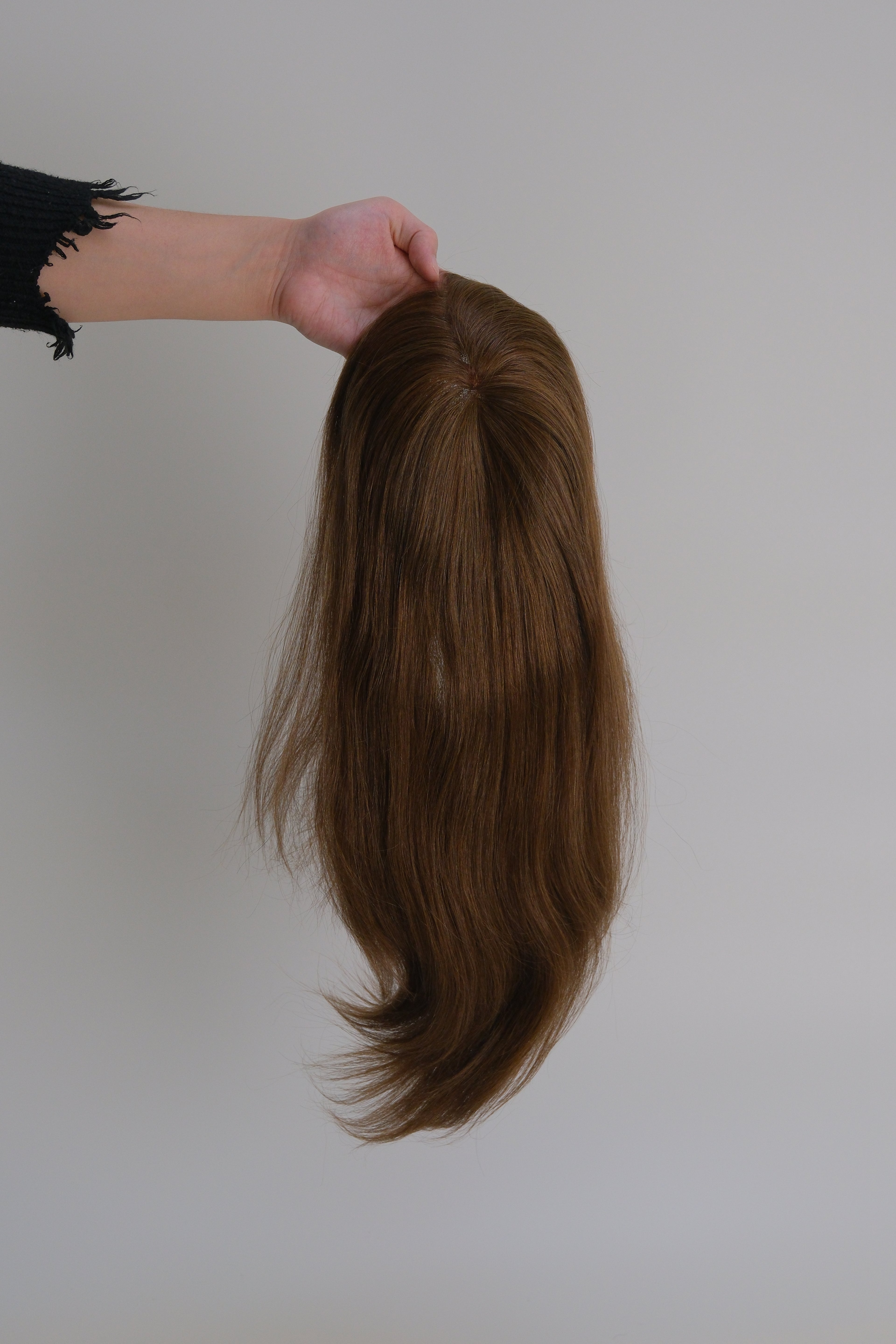 SilkCraft Wigs | Hair Topper with French Lace & Polyskin Edge | 7″x9″ Base | 16″ Brazilian Straight | 130% Density