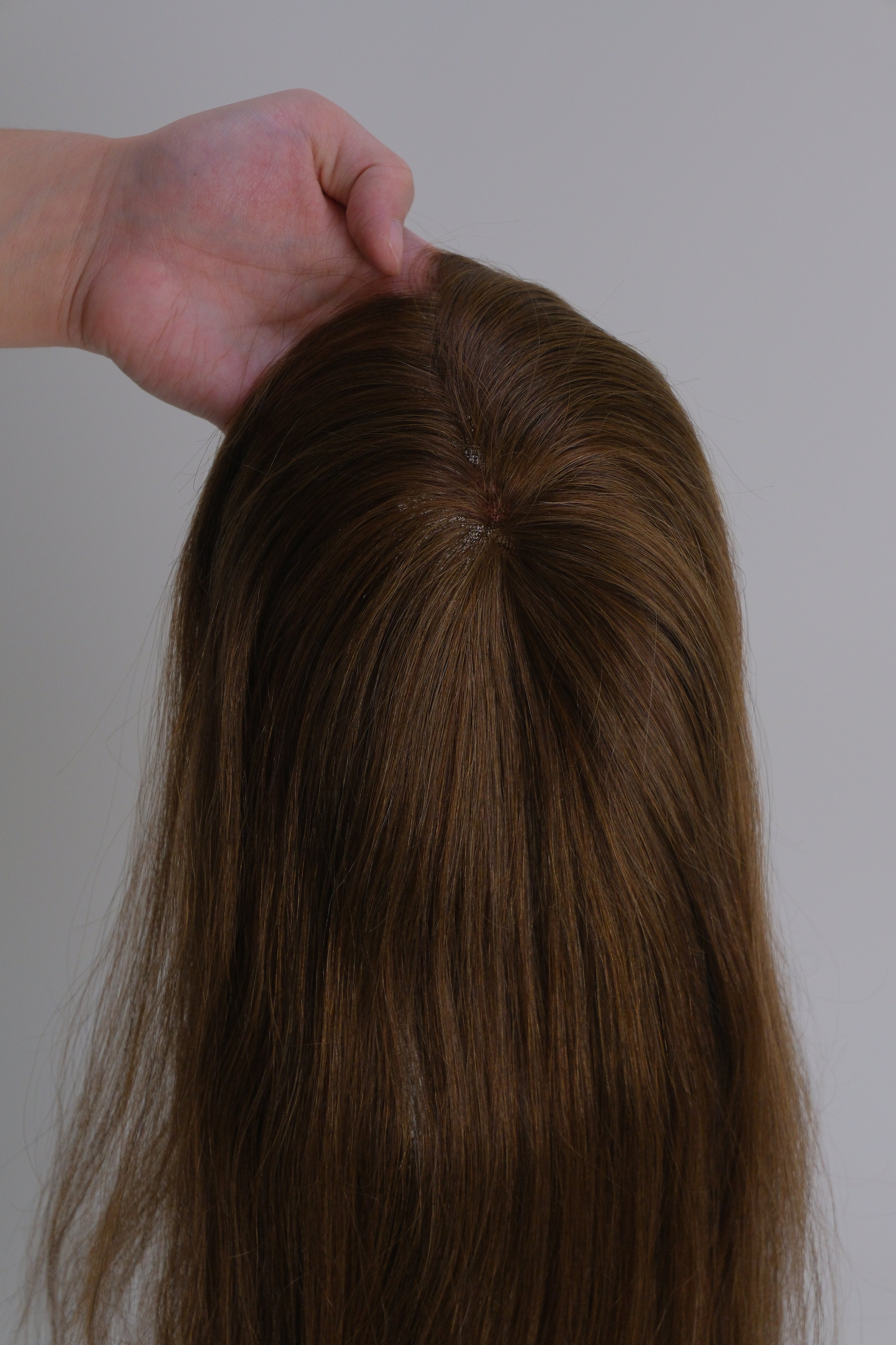 SilkCraft Wigs | Hair Topper with French Lace & Polyskin Edge | 7″x9″ Base | 16″ Brazilian Straight | 130% Density