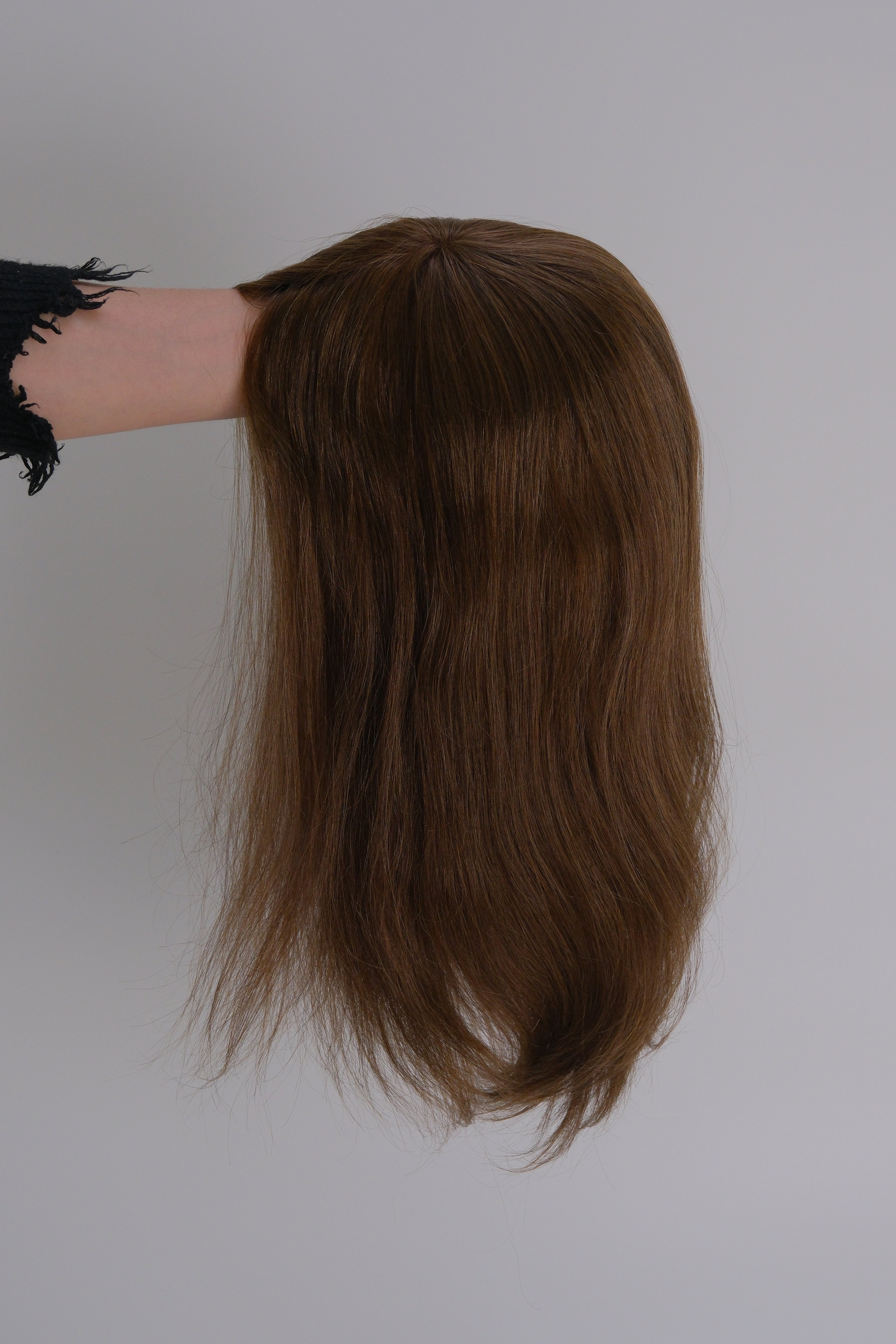 SilkCraft Wigs | Hair Topper with French Lace & Polyskin Edge | 7″x9″ Base | 16″ Brazilian Straight | 130% Density