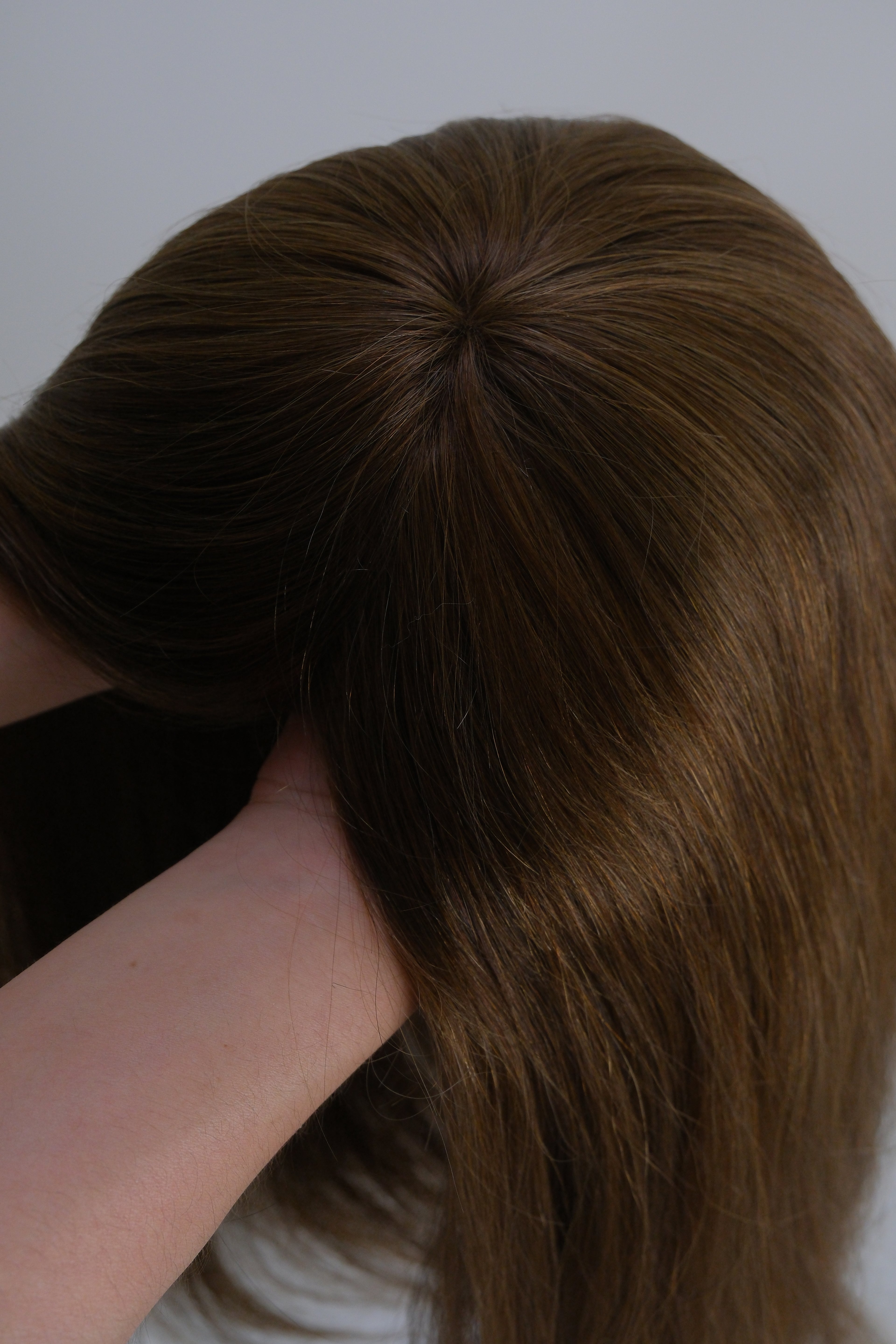 SilkCraft Wigs | Hair Topper with French Lace & Polyskin Edge | 7″x9″ Base | 16″ Brazilian Straight | 130% Density