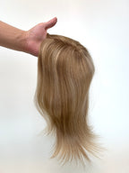SilkCraft Wigs | TP18 Mono Top Hair Topper for Thinning Crown | 13″ Straight | #Cafe Brown