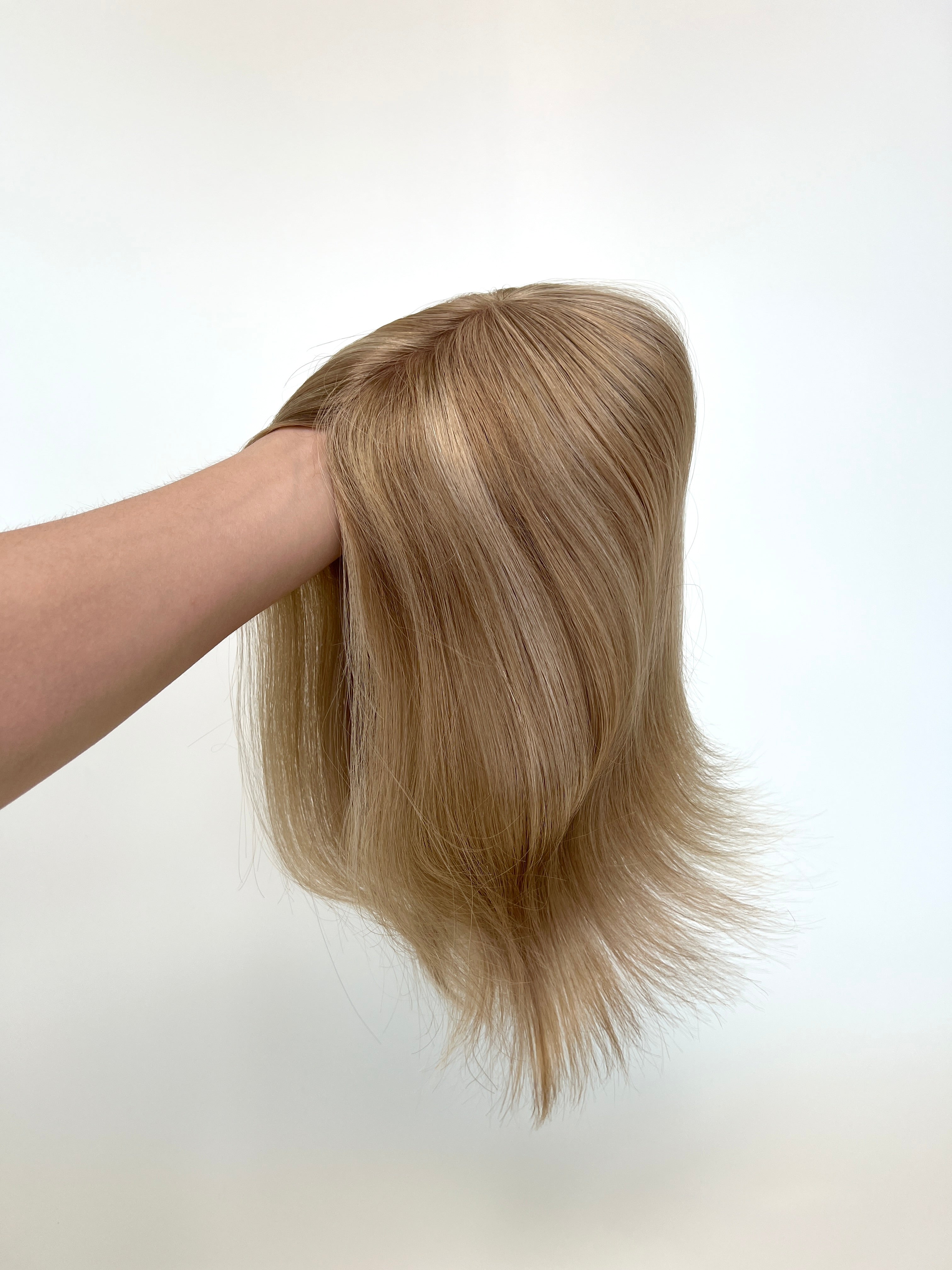 SilkCraft Wigs | TP18 Mono Top Hair Topper for Thinning Crown | 13″ Straight | #Cafe Brown