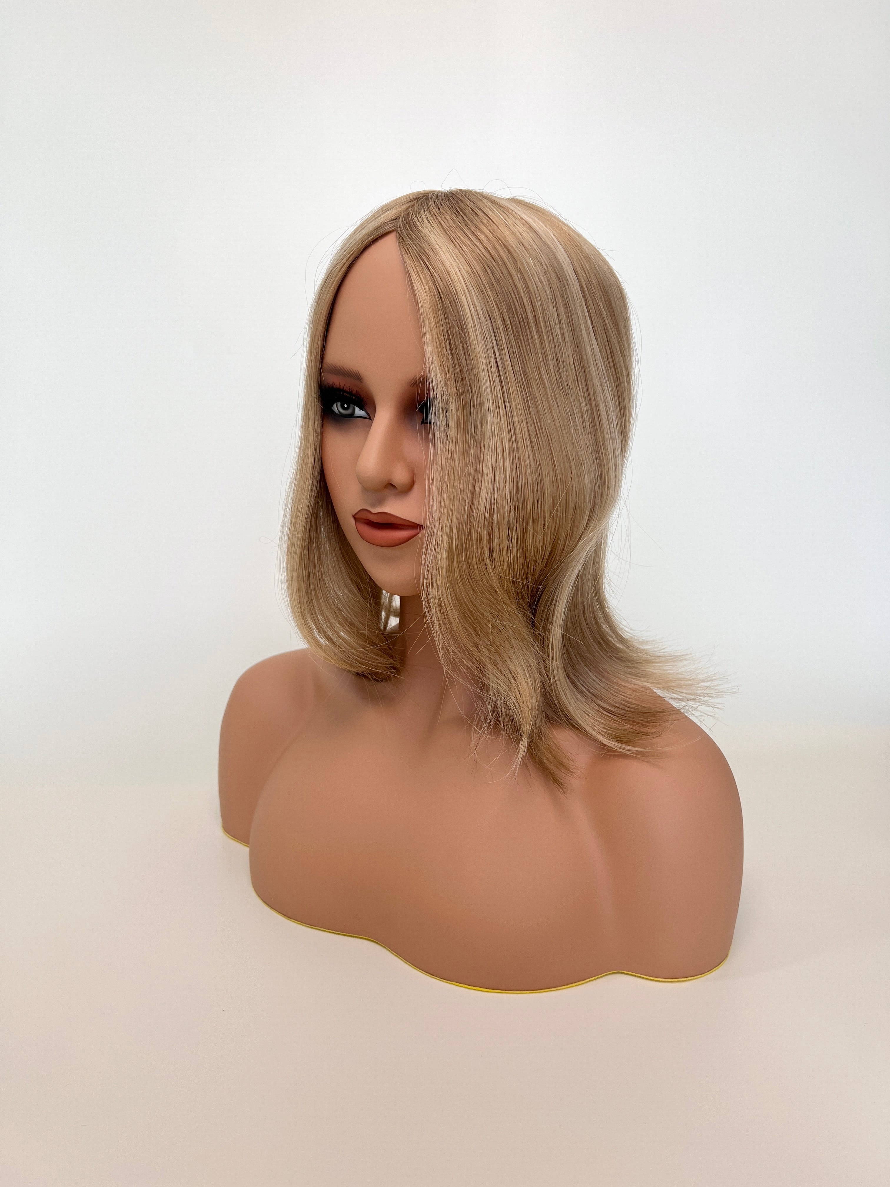 SilkCraft Wigs | TP18 Mono Top Hair Topper for Thinning Crown | 13″ Straight | #Cafe Brown