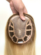 SilkCraft Wigs | TP18 Mono Top Hair Topper for Thinning Crown | 13″ Straight | #Cafe Brown