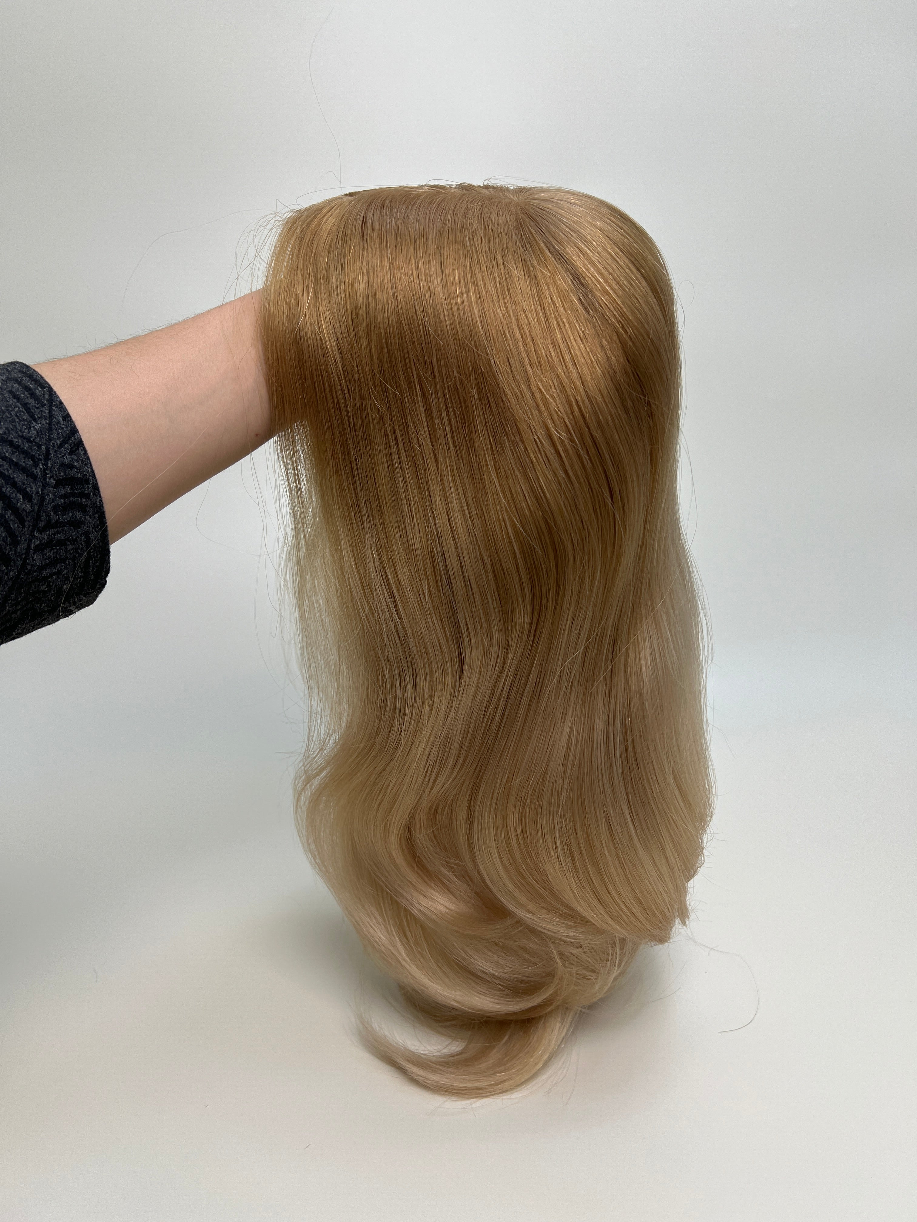 SilkCraftWigs MW51 | 13″ Straight Human Hair Wig | Welded Lace Front & Mono Top | 120% Density | 20+ Color Options