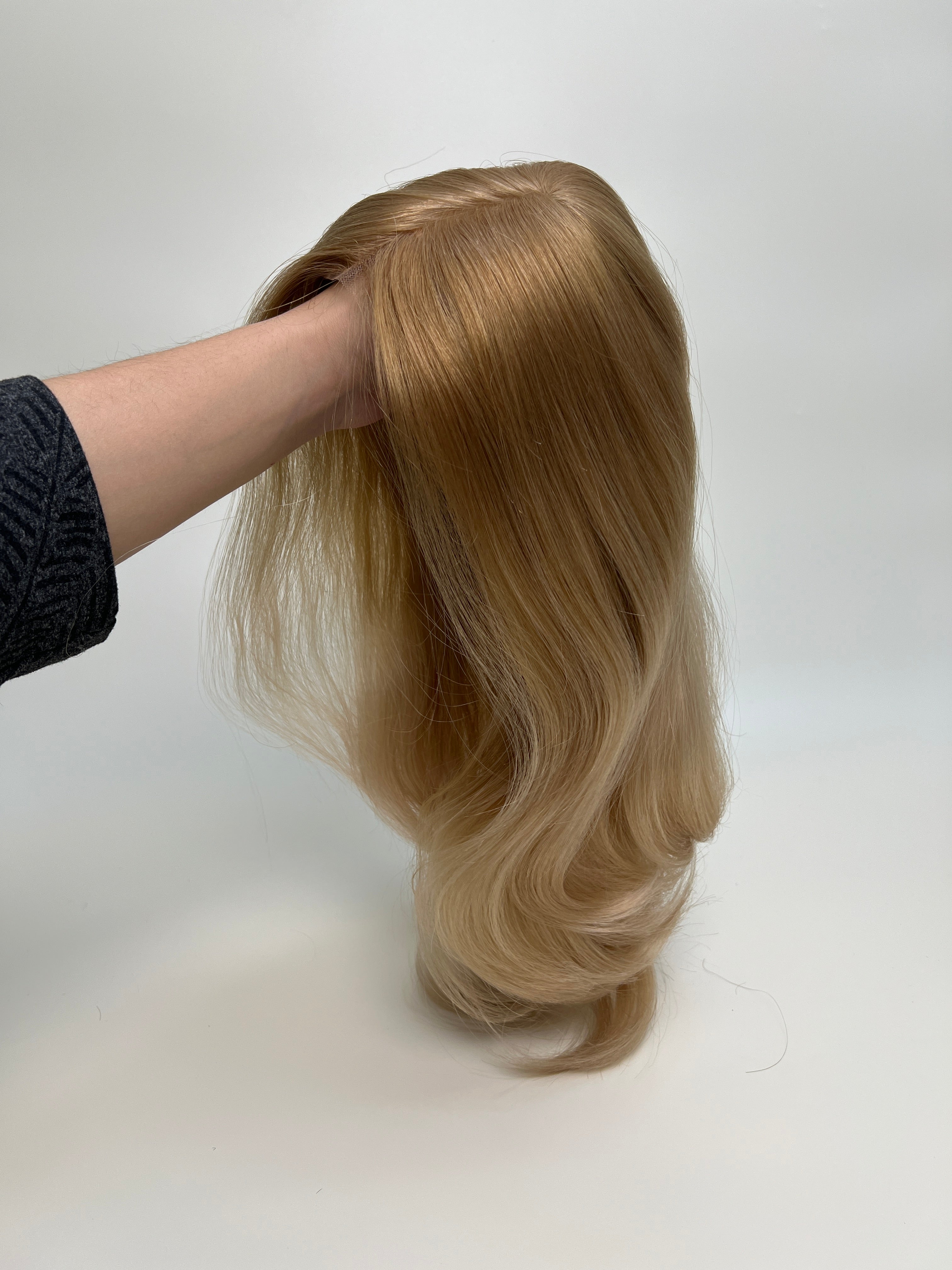 SilkCraftWigs MW51 | 13″ Straight Human Hair Wig | Welded Lace Front & Mono Top | 120% Density | 20+ Color Options