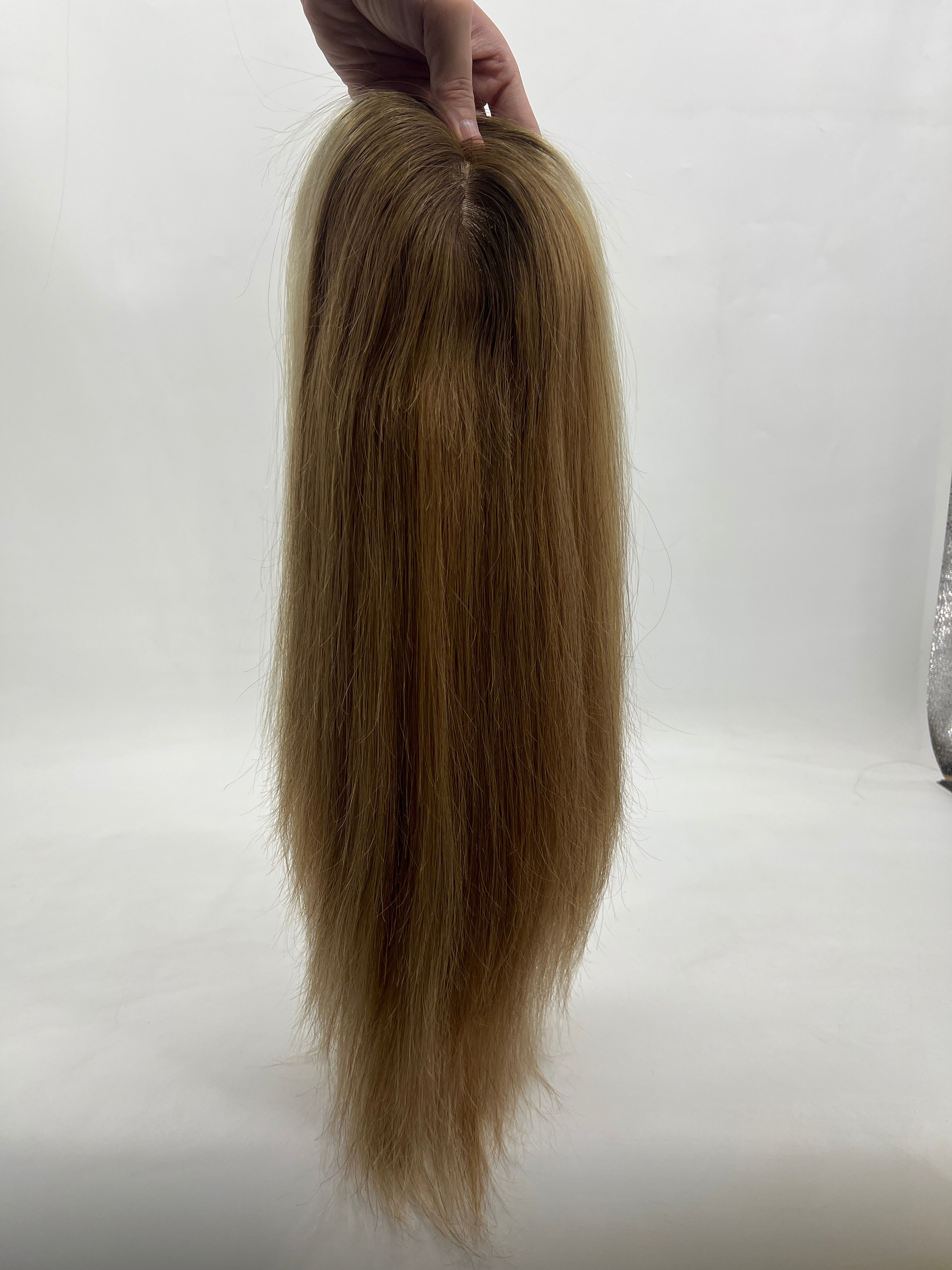 BLT-FS121 | 8x8 Silk Top & Wefted Back Wig | Straight Virgin Hair | T4/8/60 Blend | SilkCraft Wigs