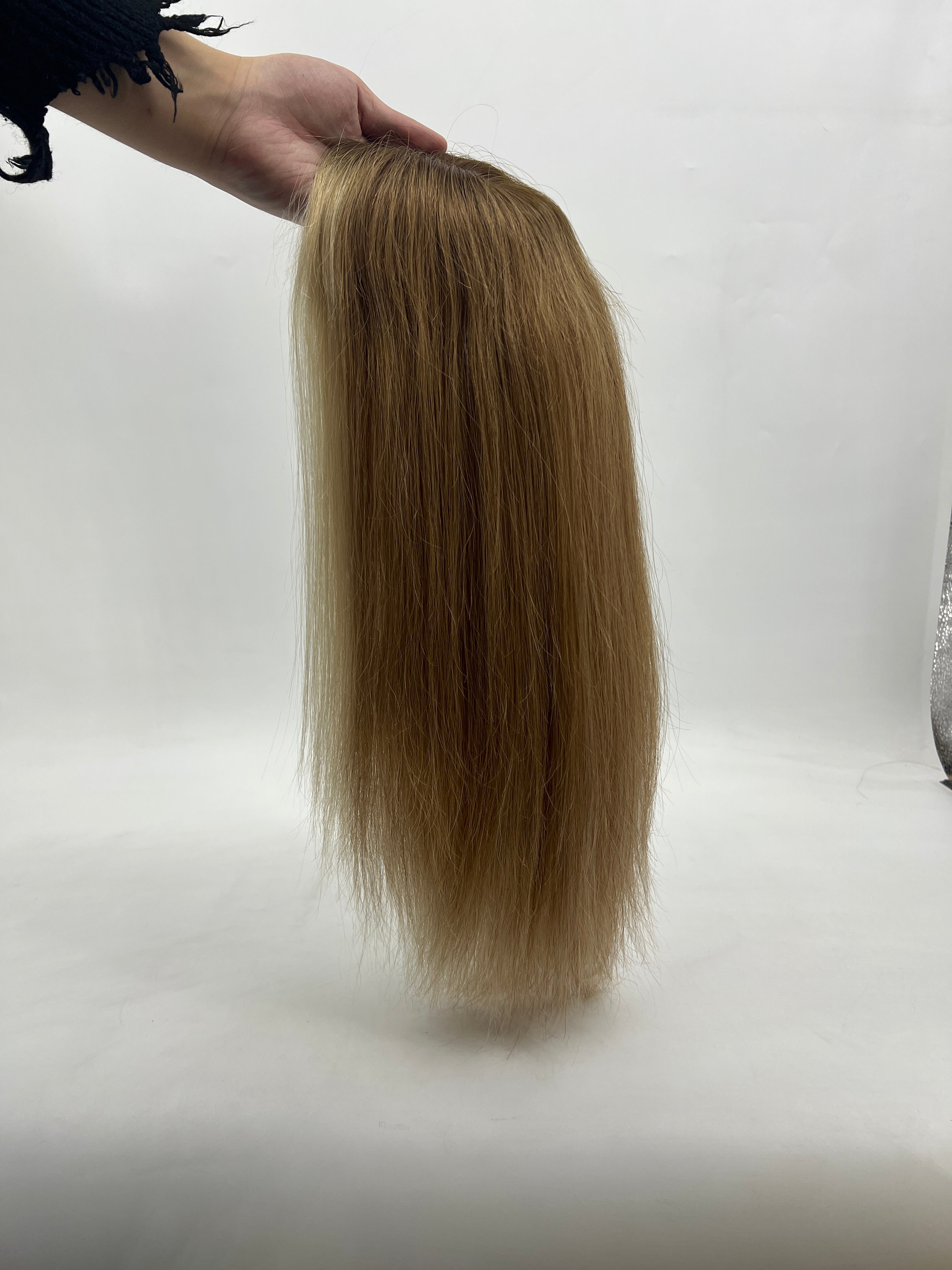 BLT-FS121 | 8x8 Silk Top & Wefted Back Wig | Straight Virgin Hair | T4/8/60 Blend | SilkCraft Wigs