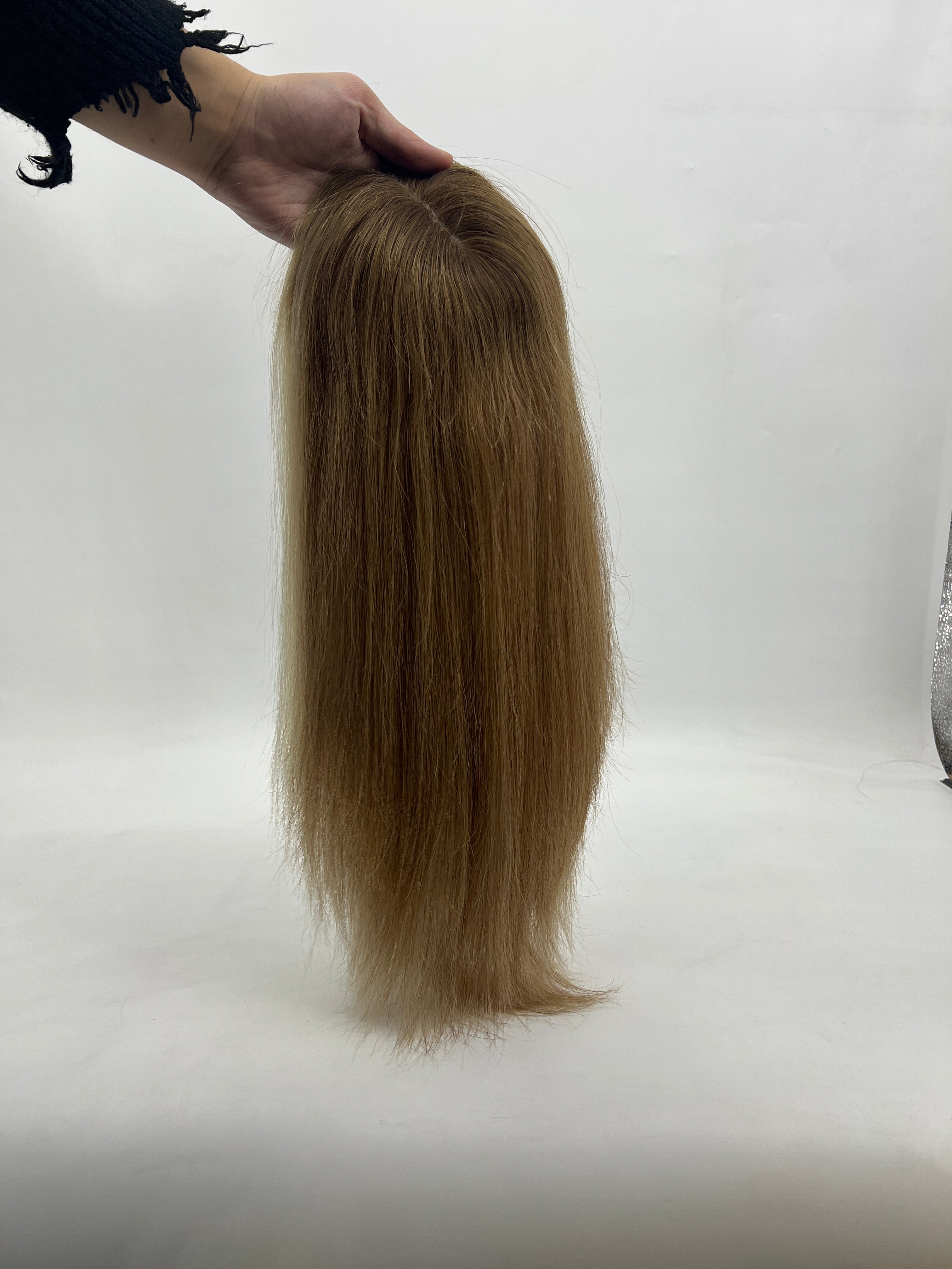 BLT-FS121 | 8x8 Silk Top & Wefted Back Wig | Straight Virgin Hair | T4/8/60 Blend | SilkCraft Wigs