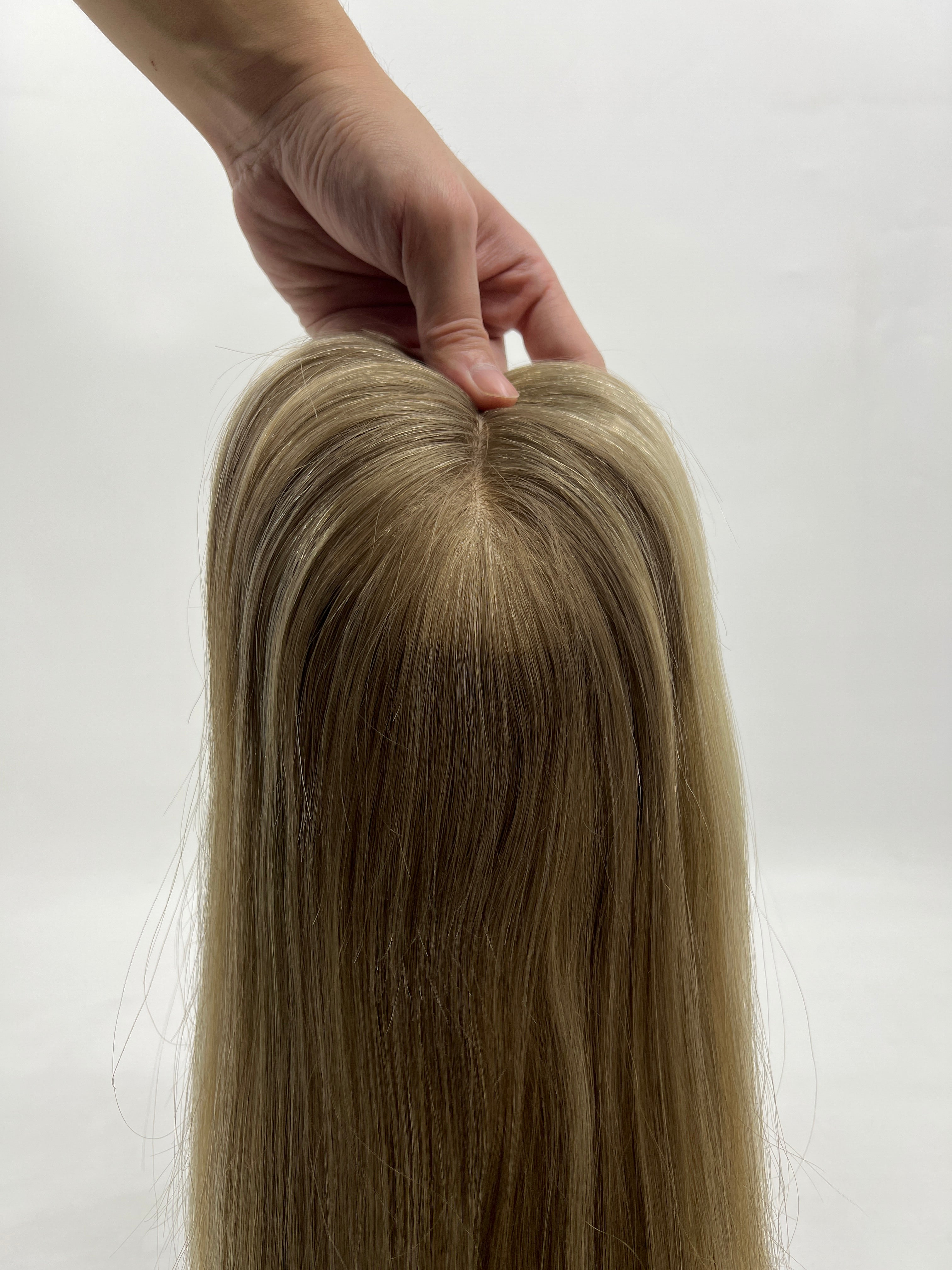 BLT-FS205 | 6″x7″ Silk Base Hair Topper | Premium European Grade-A Straight Hair | R24A# | 130% Density