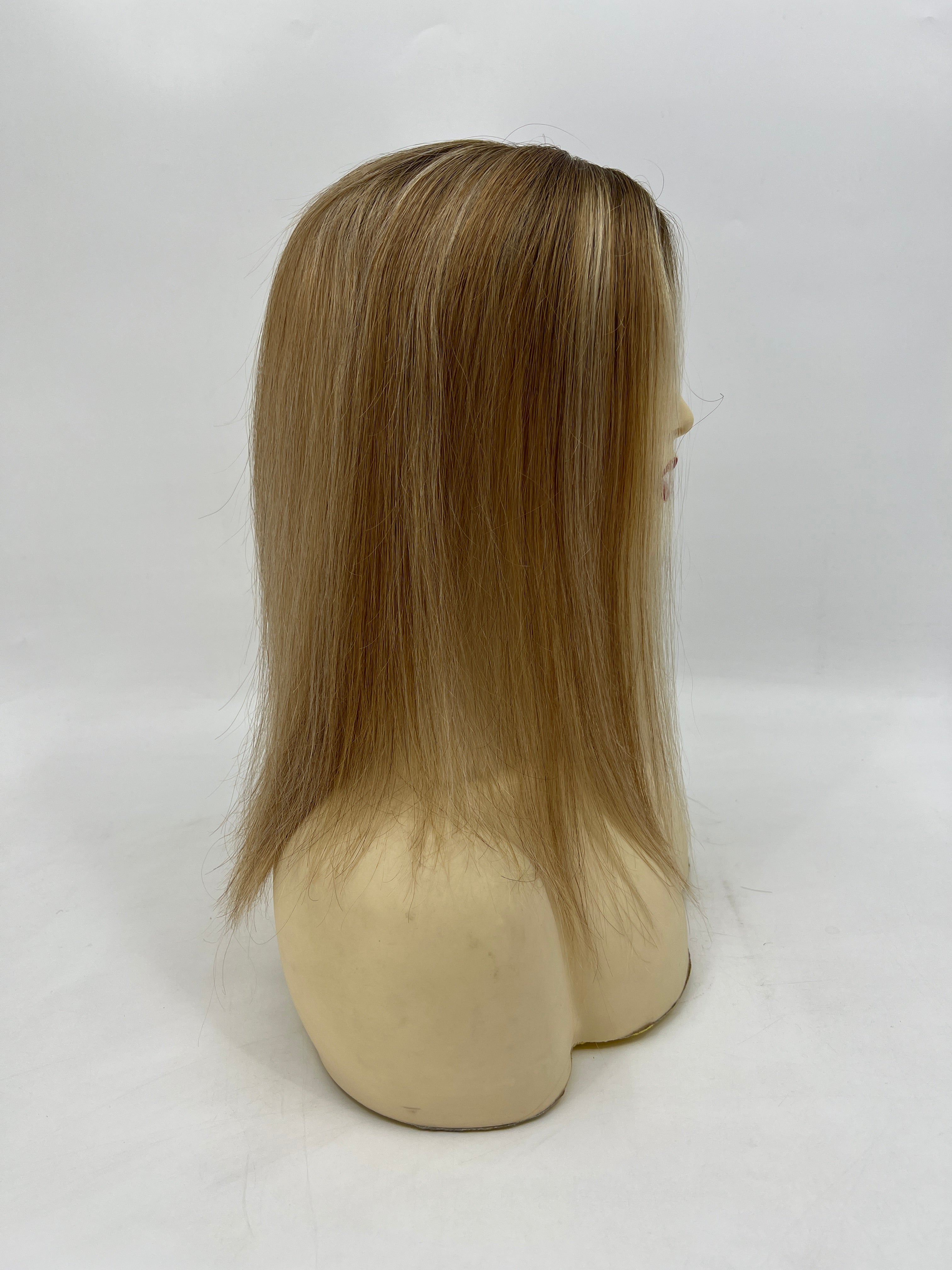 BLT-FS101 | 6×6.5″ Silk Top Wig | Premium European Straight Hair | T4/8/60 Sun-Kissed Blend