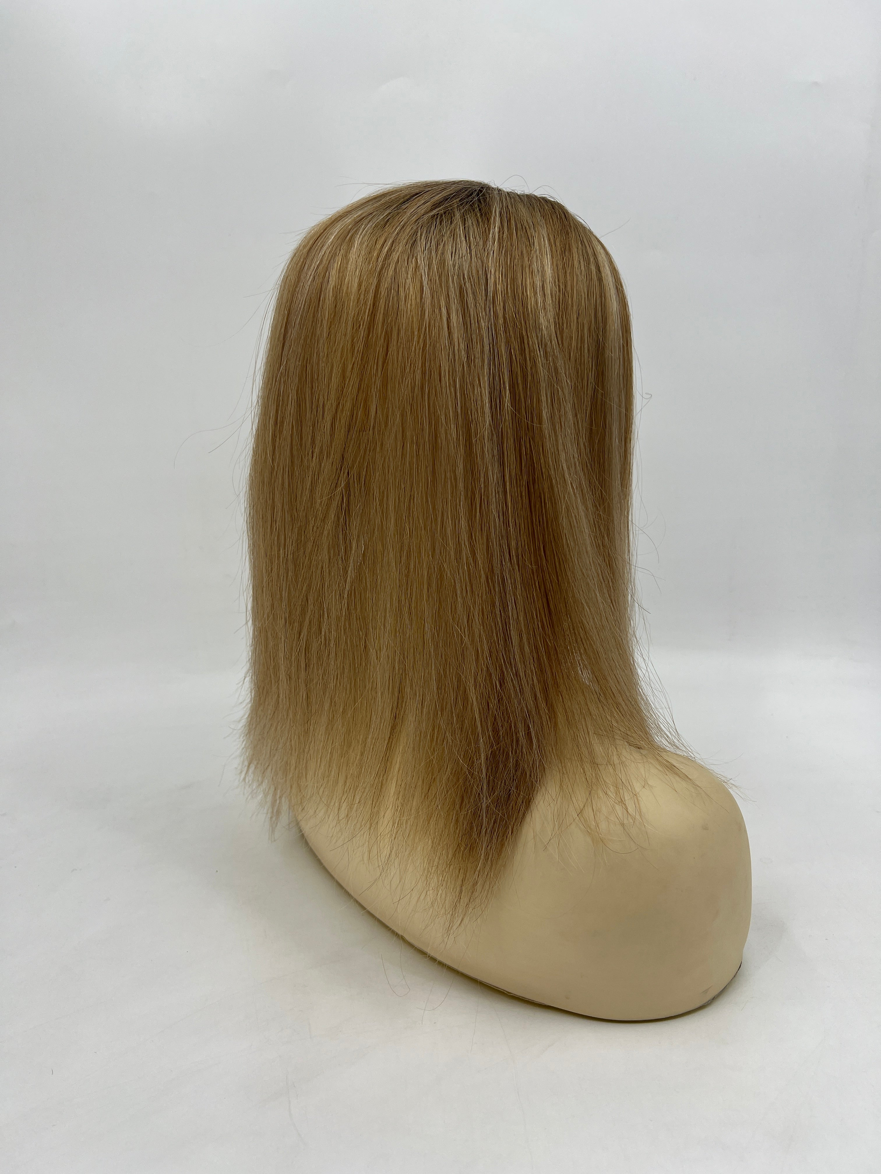 BLT-FS101 | 6×6.5″ Silk Top Wig | Premium European Straight Hair | T4/8/60 Sun-Kissed Blend