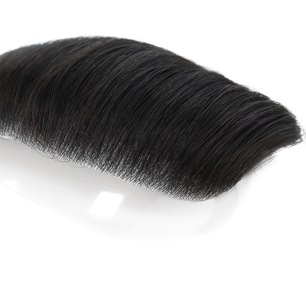 FRTXL #NC Men‘s Hairpiece with Bangs | 7"x18" Front Hairline System | Ultra-Thin PU | Silkcraft Wigs