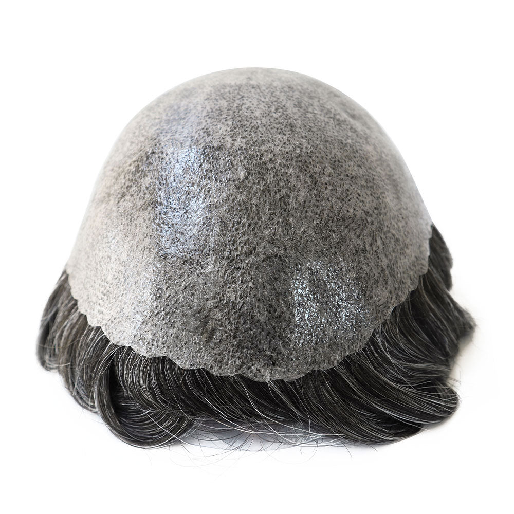 SilkCraftWigs ISKIN 8x10" PU Base Hair System | #1B40 | Hand-Tied