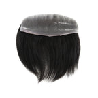 FRTXL #NC Men‘s Hairpiece with Bangs | 7"x18" Front Hairline System | Ultra-Thin PU | Silkcraft Wigs