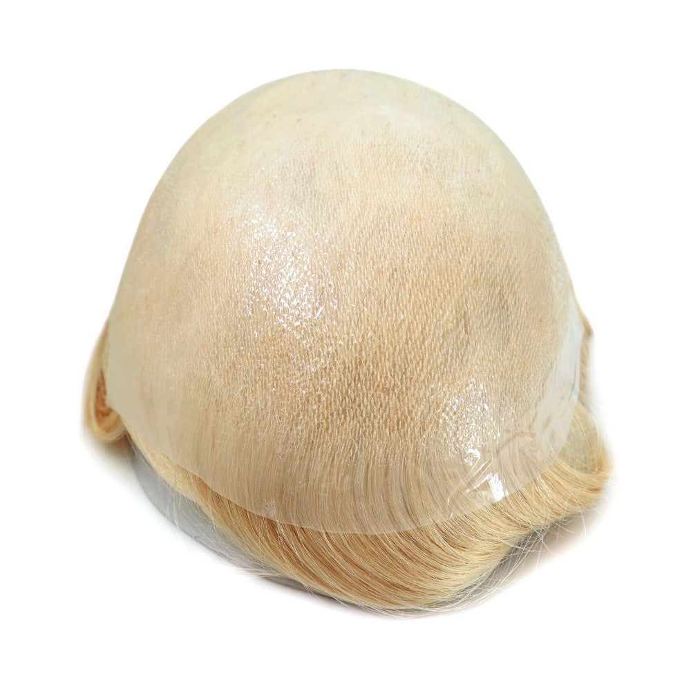 SilkCraftWigs BIO 8x10" PU Base Hair System | #613 | Hand-Tied