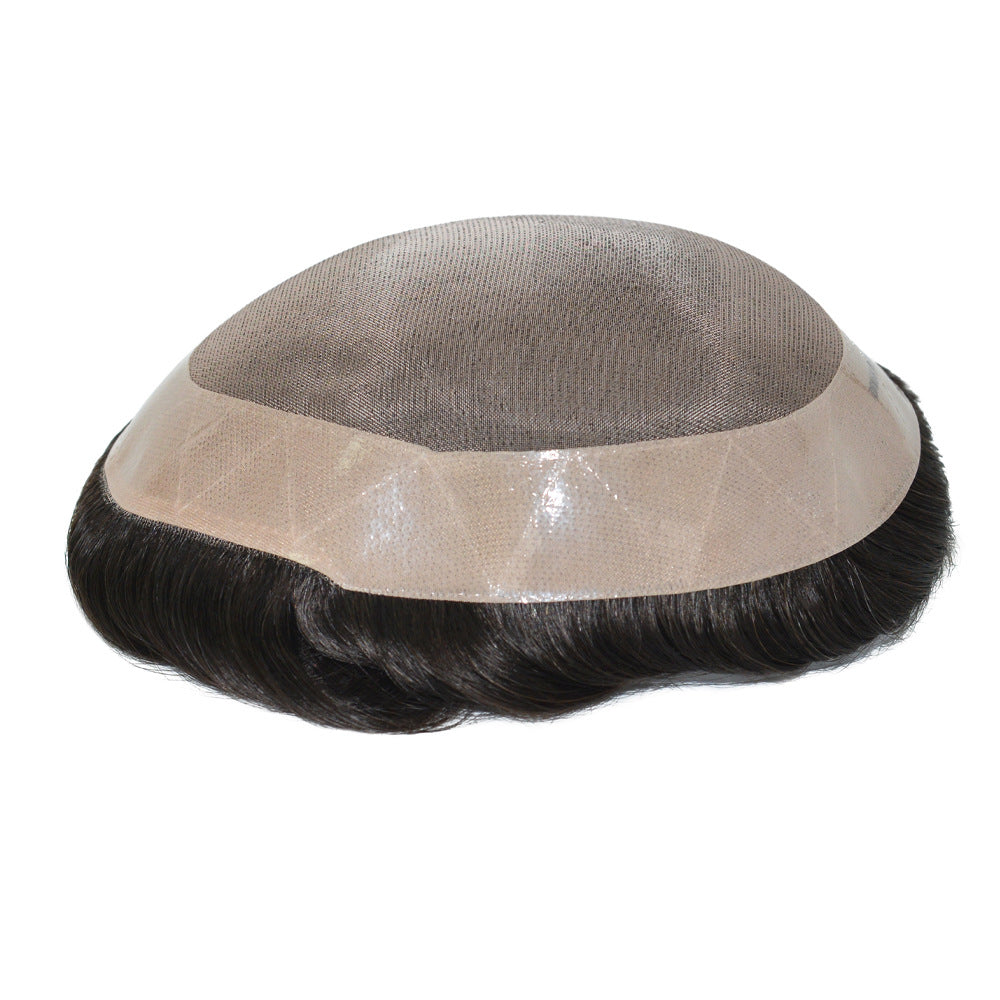 SilkCraftWigs MONO Men's Hair System | PU Perimeter + MONO Top | Hand-Tied | Multiple Sizes & Colors