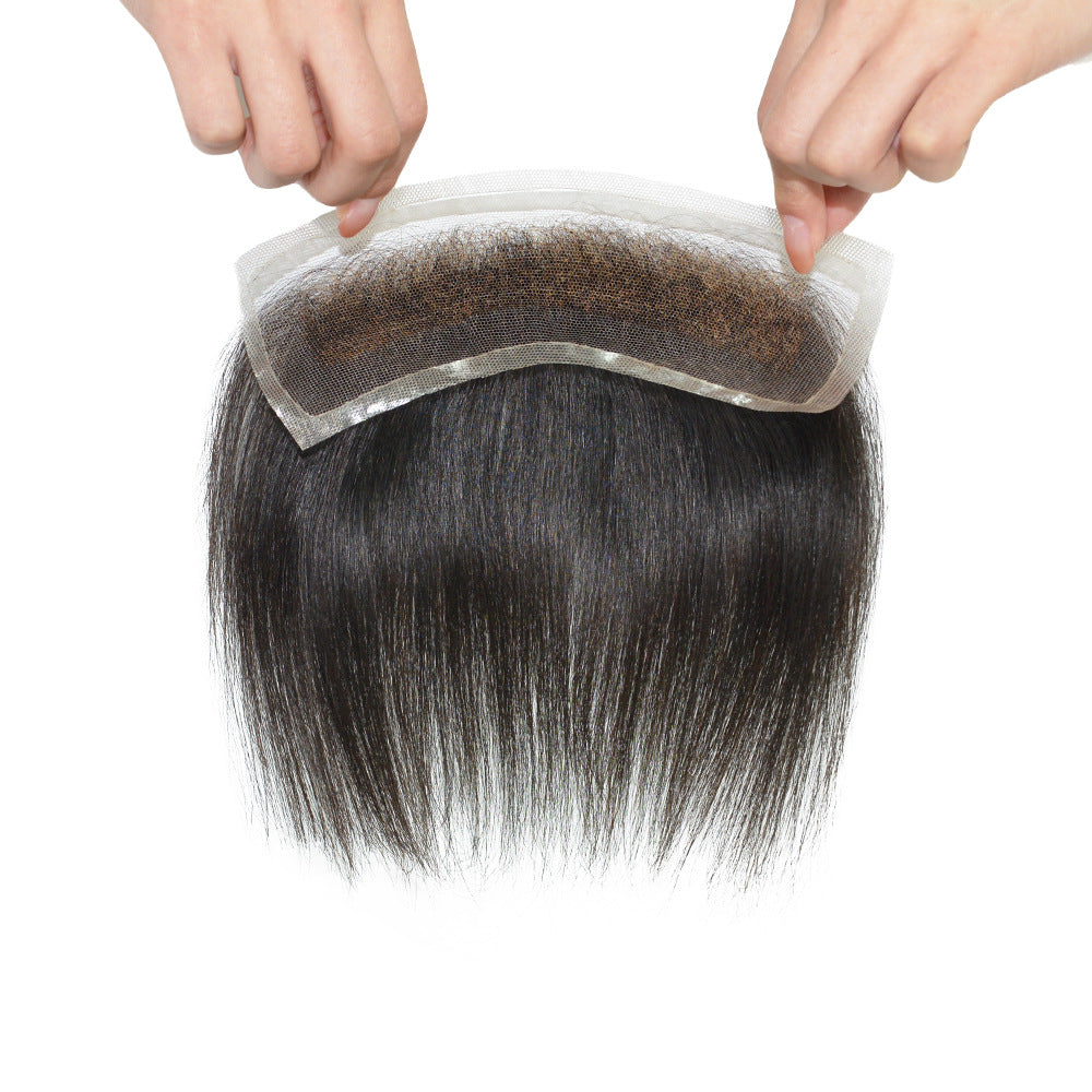 SilkCraftWigs FRTS | Men‘s Swiss Lace Hair System | 100% Hand-Tied | 2 Sizes (2.5×16″, 4×18″) | #NC