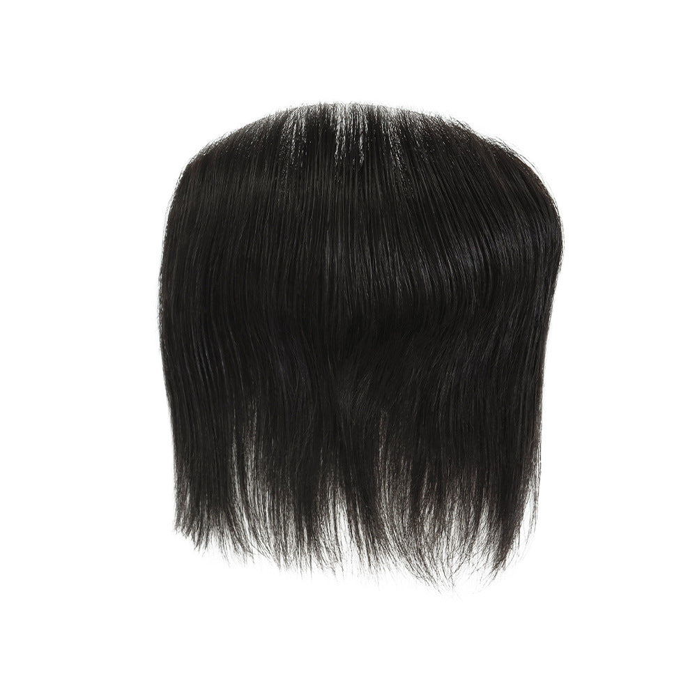 FRTXL #NC Men‘s Hairpiece with Bangs | 7"x18" Front Hairline System | Ultra-Thin PU | Silkcraft Wigs