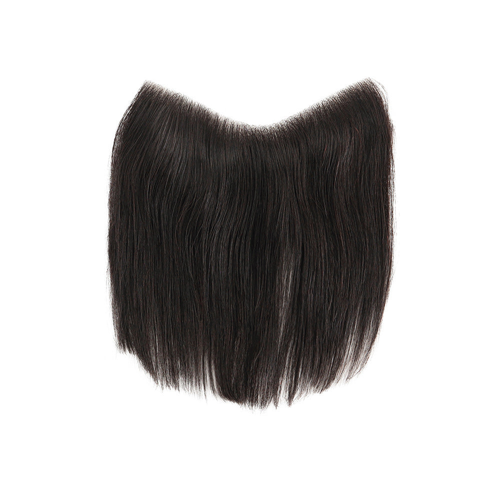 FRTL #NC Men‘s Frontal Hairpiece with Bangs | 4"x18" Ultra-Thin PU Base | Pre-Styled