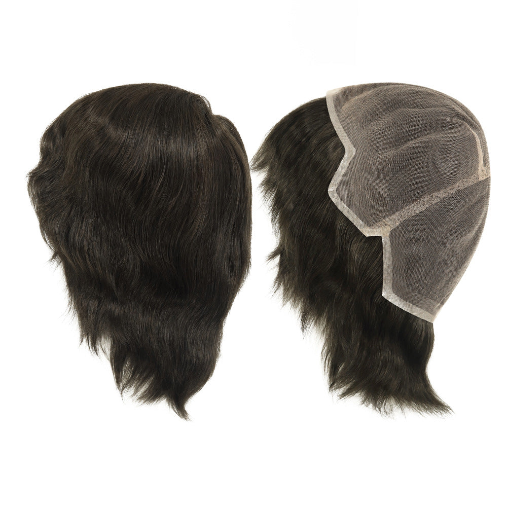 SilkCraftWigs FW63 | Men‘s Full Hand-Tied Wig | Breathable & Natural | M Size | 2 Colors (#1B, #1C)