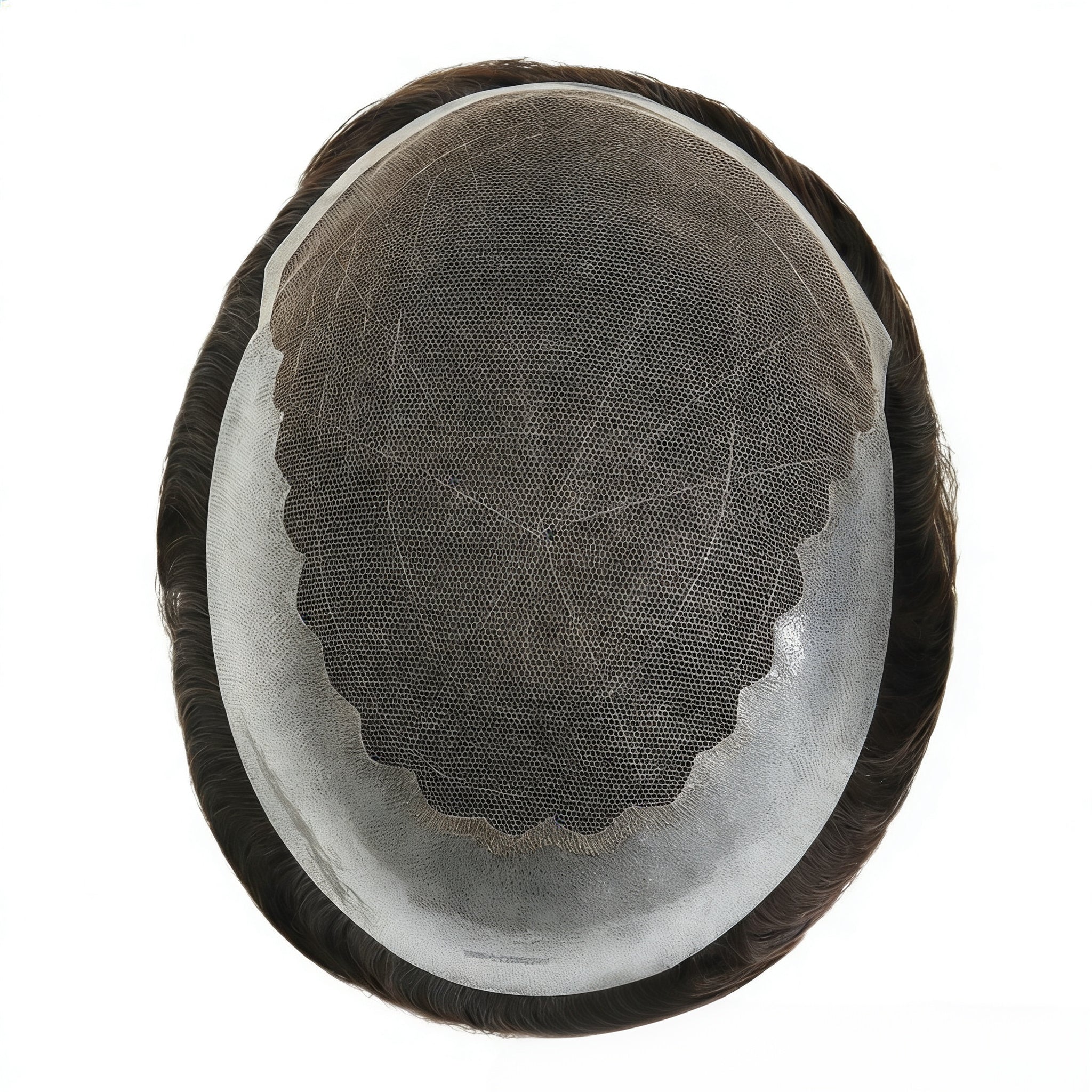 Silkcraft Wigs Q6 Swiss Lace Front Hair System for Men – PU Perimeter Human Hair Toupee 6 Inch