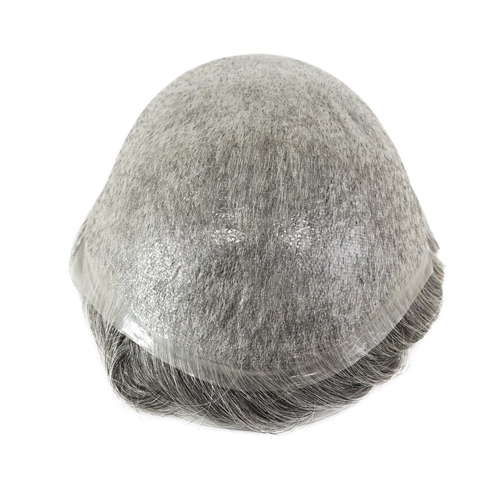 Silkcraft Wigs Ultra Thin Full PU V-Loop Hair System for Men – Natural Invisible Skin Base Toupee 6 Inch