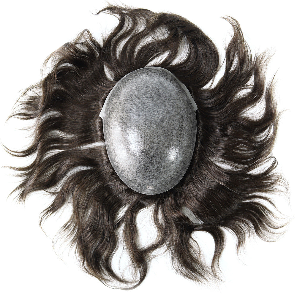 Silkcraft Wigs Injection Hair System for Men – 8x10 Natural Human Hair Toupee 9 Inch