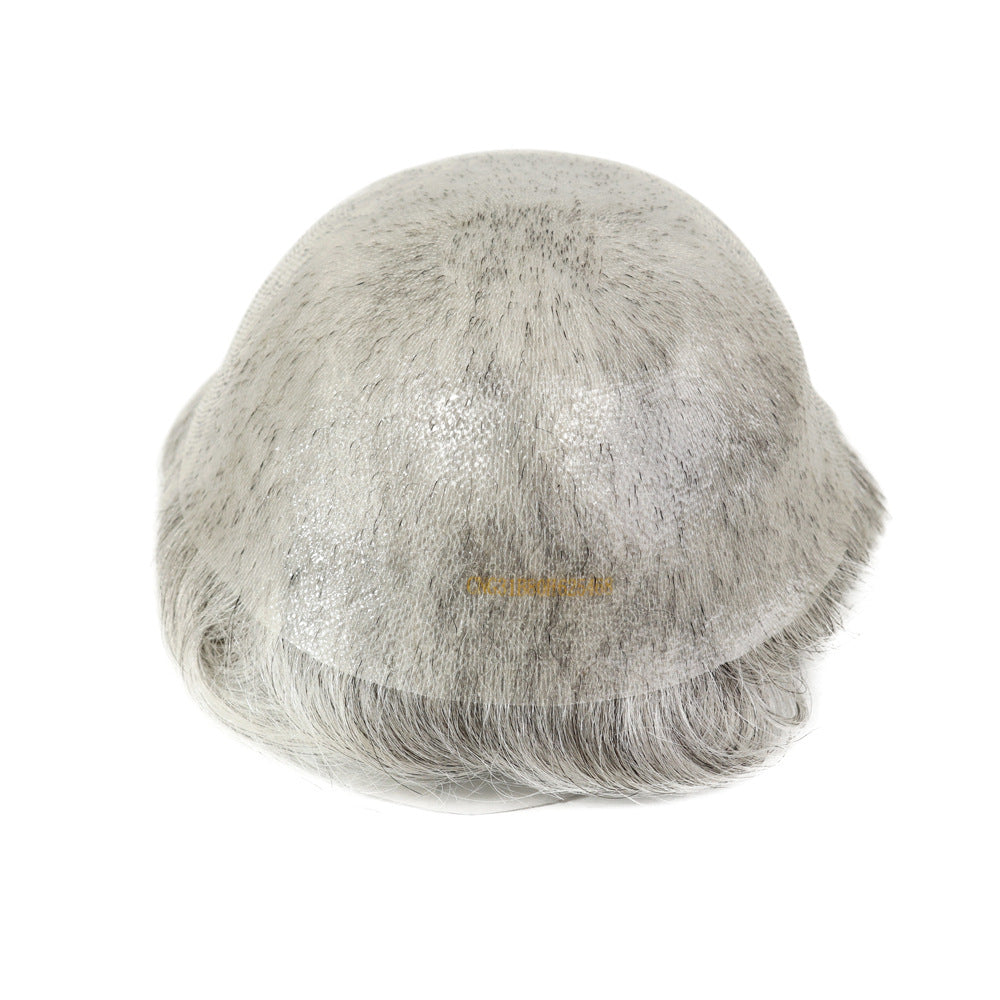 Silkcraft Wigs Ultra Thin Full PU V-Loop Hair System for Men – Natural Invisible Skin Base Toupee 6 Inch