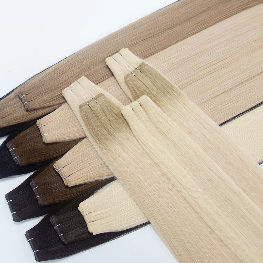 Premium Virgin Hair Genius Weft Extensions – 83 cm Wholesale & OEM