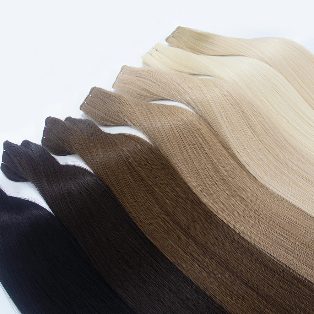 Premium Virgin Hair Genius Weft Extensions – 83 cm Wholesale & OEM