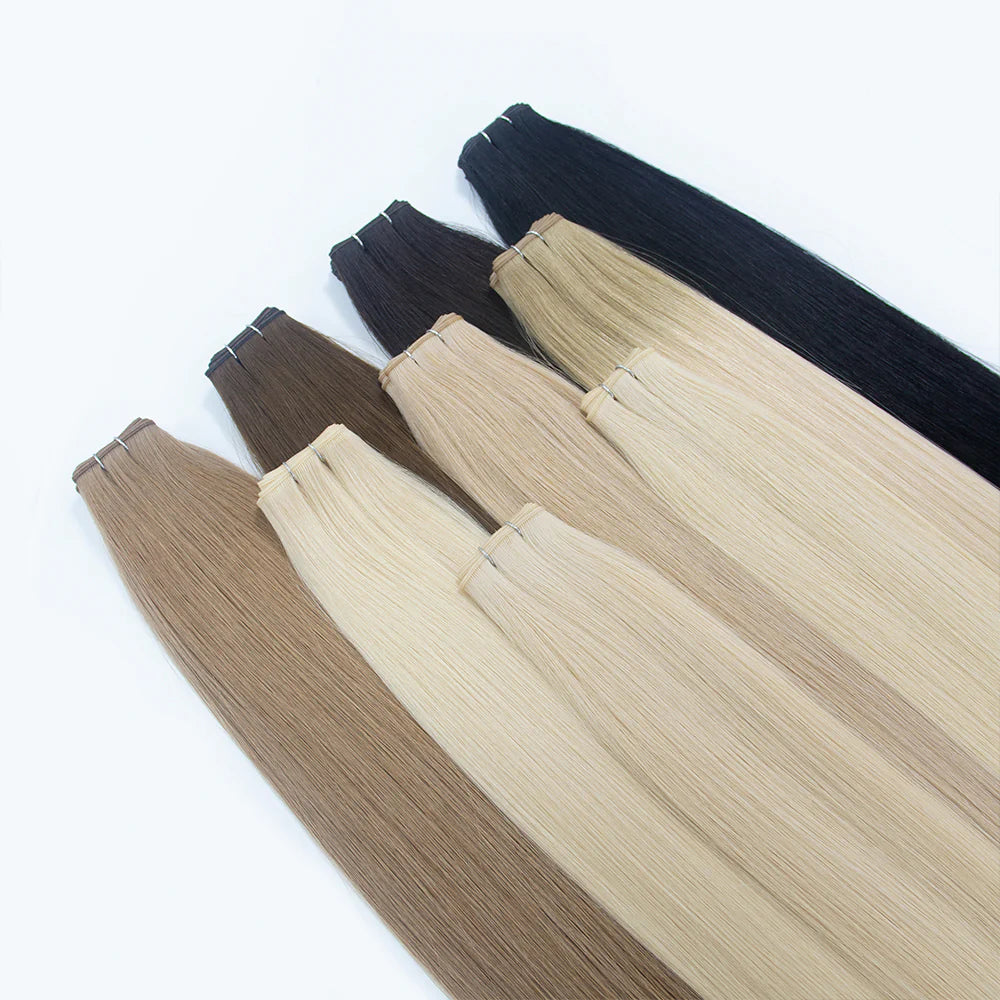 18 Premium Virgin Hair Genius Weft Extensions – 83 cm Wholesale & OEM