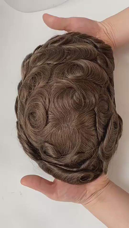 Silkcraft Wigs Q6 Swiss Lace Hair System for Men – Lace Front PU Perimeter Human Hair Toupee