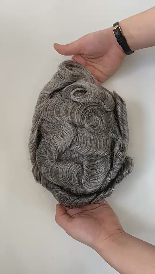 Silkcraft Wigs Australia Lace Center PU Perimeter Hair System for Men – 100% Human Hair Toupee 6 Inch