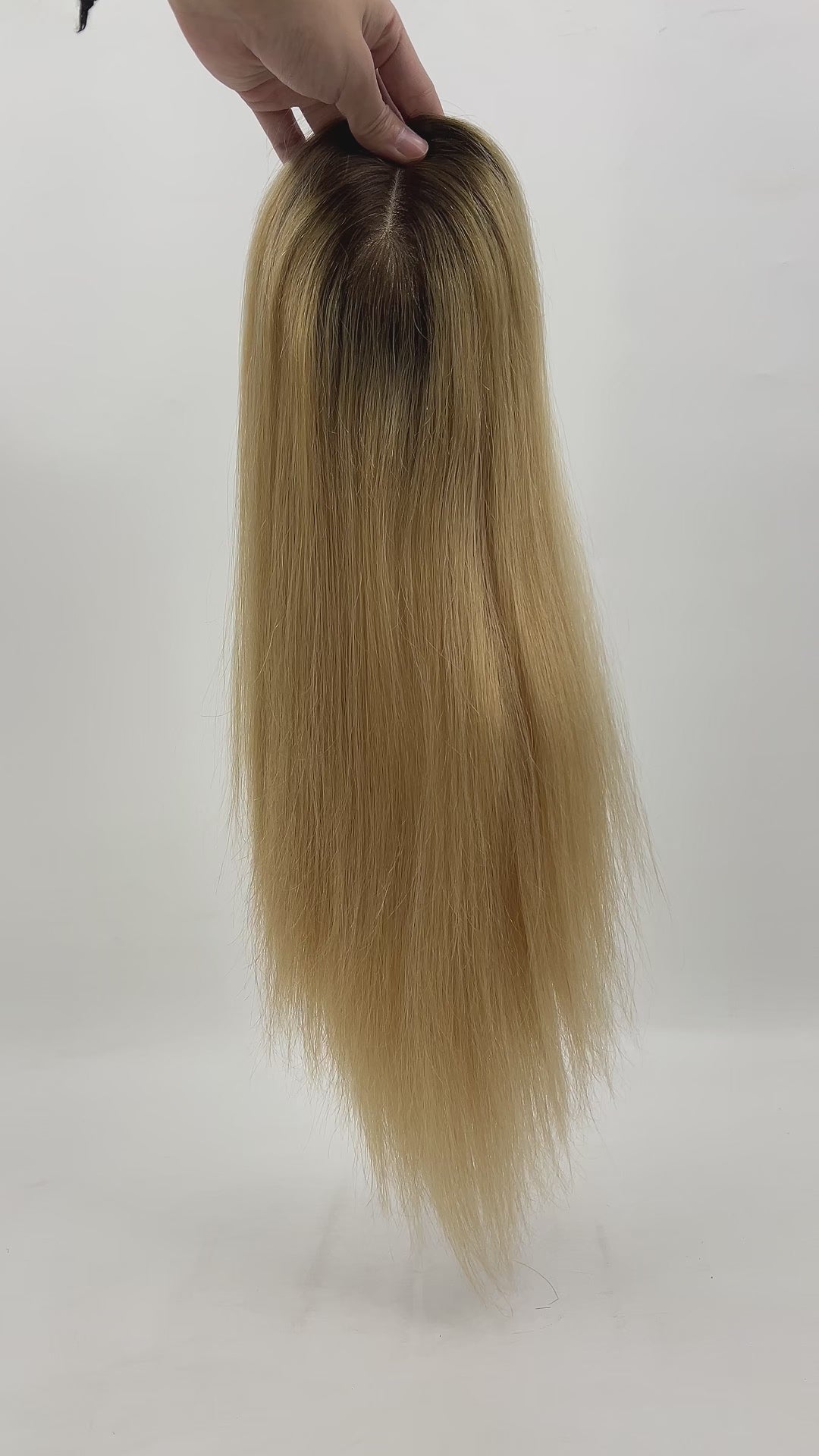 BLT-FS101 | 6×6.5″ Silk Top Wig | European Hair with R25AL#-24-613R Balayage | 130% Density