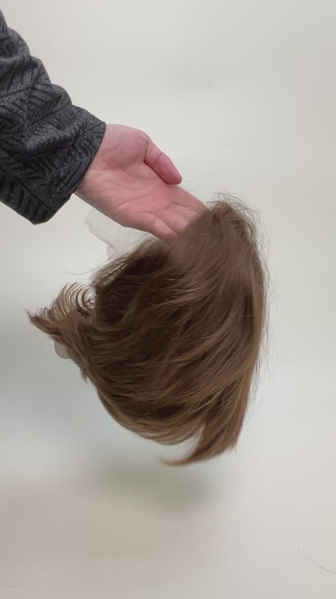 SilkCraftWigs JW70 | 6 Inch Straight Human Hair Wig | Realistic Jewish Hairline & European Hair | Color NC6 | 120% Density