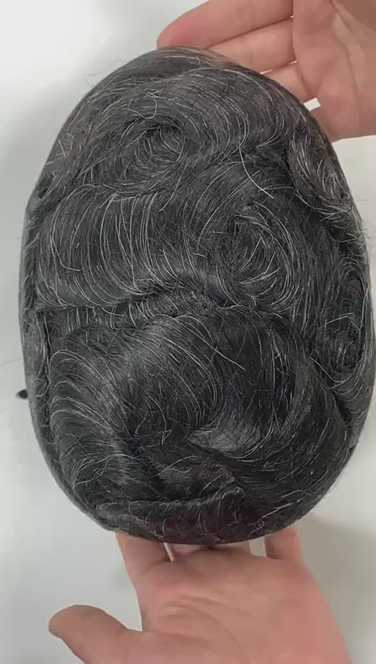 Silkcraft Wigs Ominilace Lace Front PU Back Hair System for Men – Human Hair Toupee 6 Inch