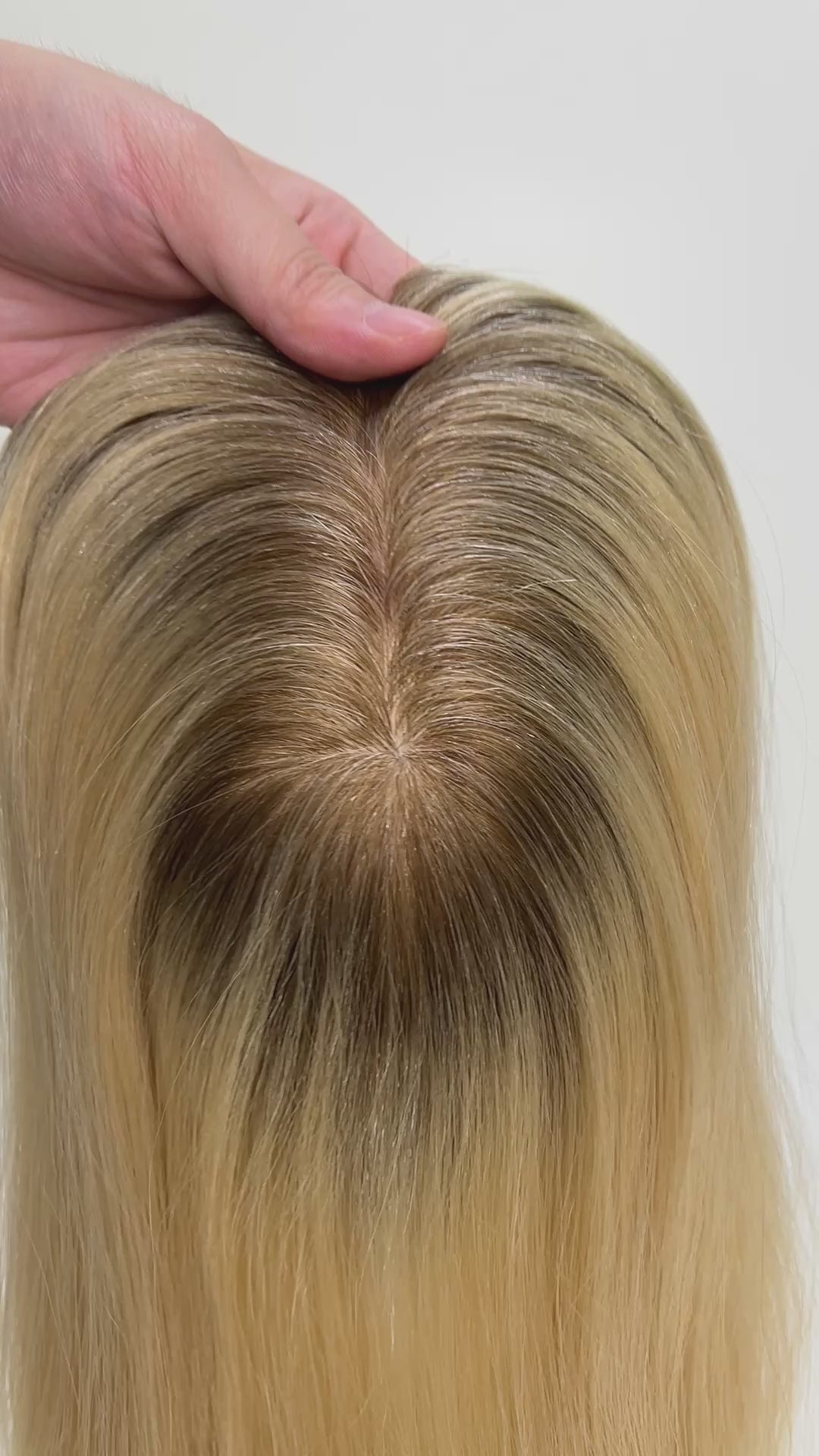 Hair Topper 5.5"x6" | 100% Chinese Remy Human Hair | 16 Inch | Color 8T25