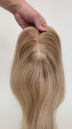 SilkCraft Wigs | TP18 Mono Top Hair Topper for Thinning Crown | 13″ Straight | #Cafe Brown