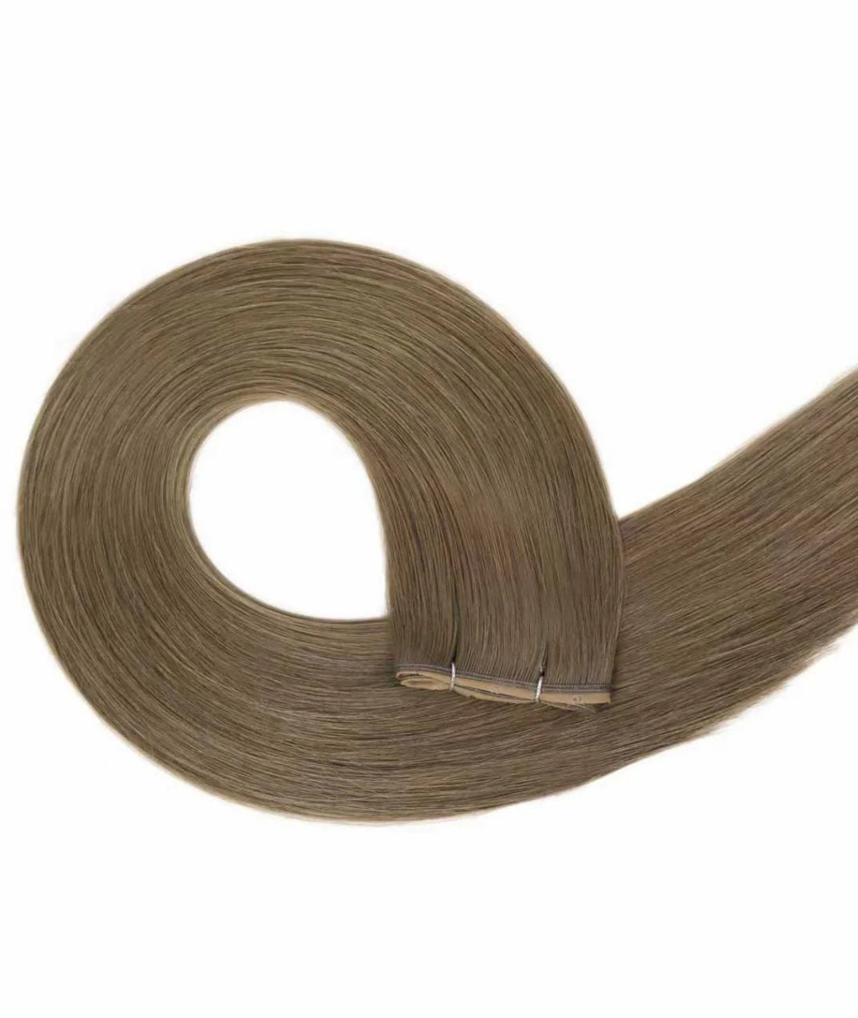 Dark Ash Brown Butterfly Weft Human Hair Extensions – Premium Virgin Hair (Wholesale Inquiry)