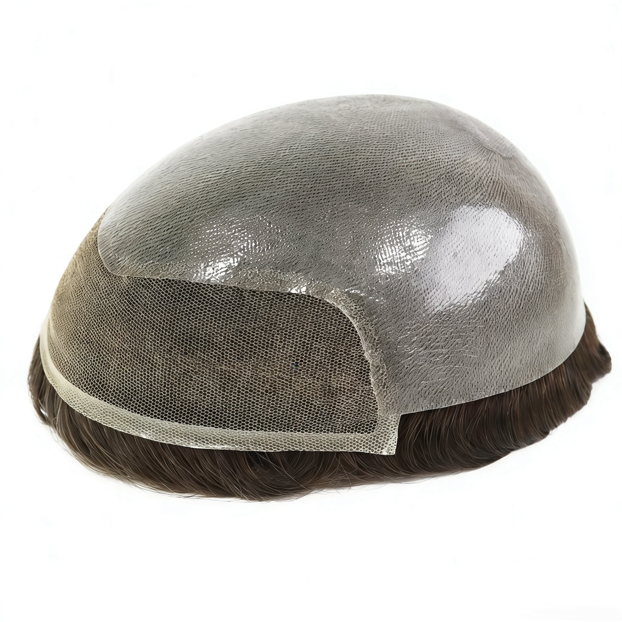 Silkcraft Wigs Ominilace Lace Front PU Back Hair System for Men – Human Hair Toupee 6 Inch