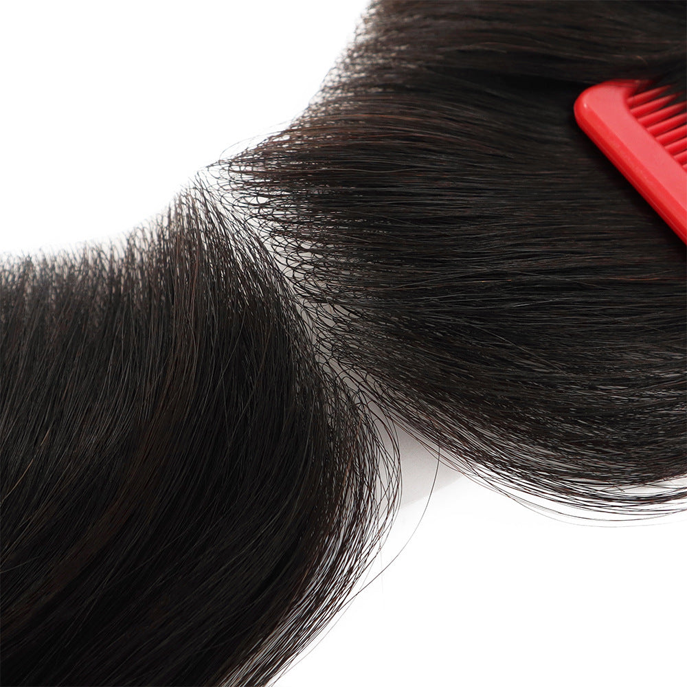 FRTL #NC Men‘s Frontal Hairpiece with Bangs | 4"x18" Ultra-Thin PU Base | Pre-Styled