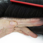 FRTXL #NC Men‘s Hairpiece with Bangs | 7"x18" Front Hairline System | Ultra-Thin PU | Silkcraft Wigs