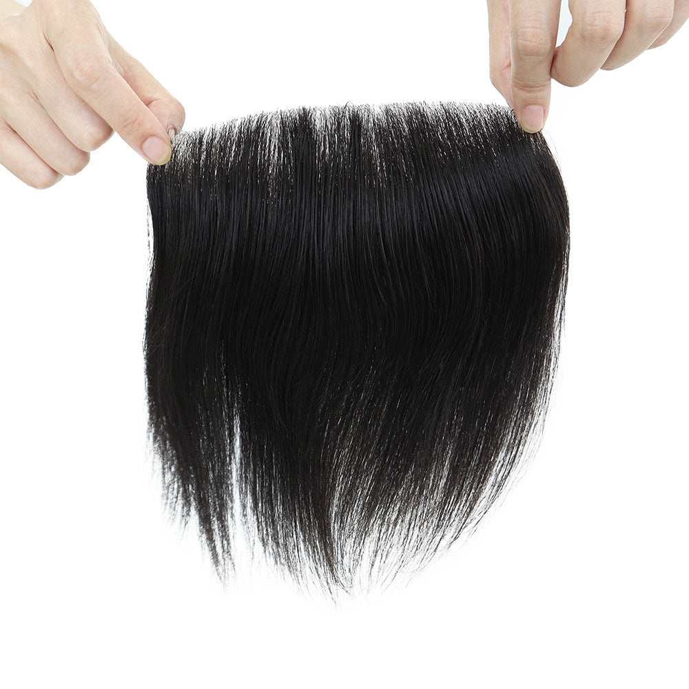 FRTXL #NC Men‘s Hairpiece with Bangs | 7"x18" Front Hairline System | Ultra-Thin PU | Silkcraft Wigs